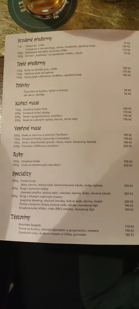 Menu_Restaurace Albrecht_Tanvald_immagine_4