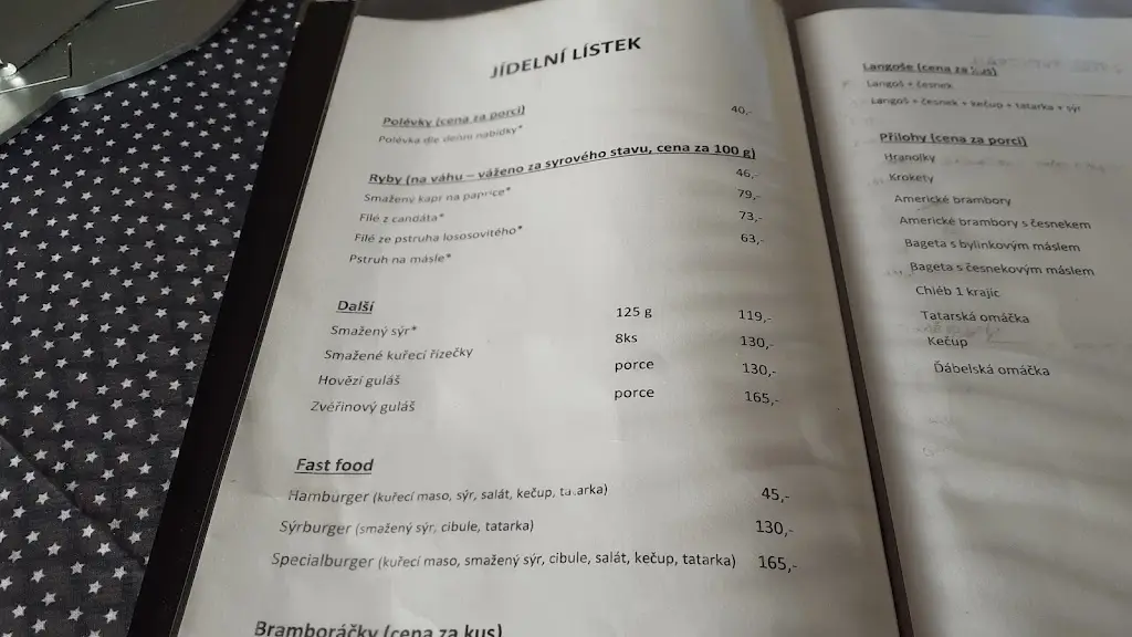 Menu_Občerstvení U Rybníka_Bartošovice_image_3