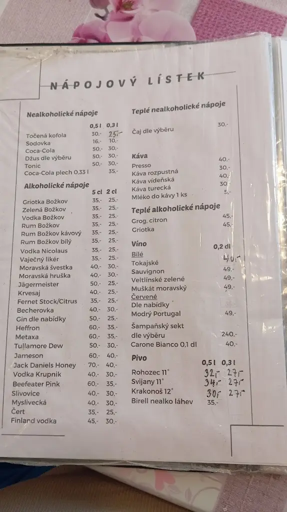 Menu_Hospůdka U Kašťáků_Železný Brod_image_2