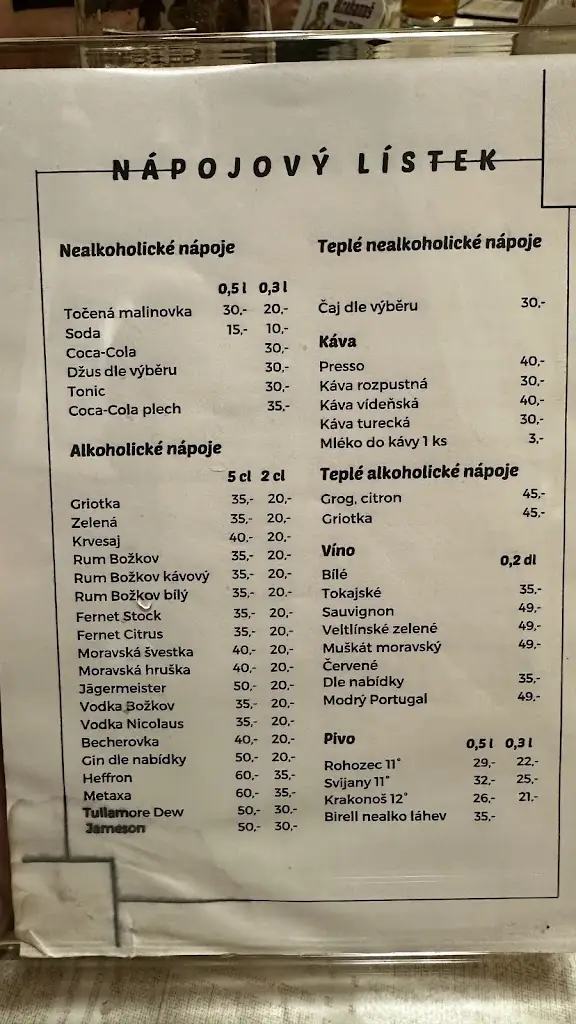 Menu_Hospůdka U Kašťáků_Železný Brod_image_3
