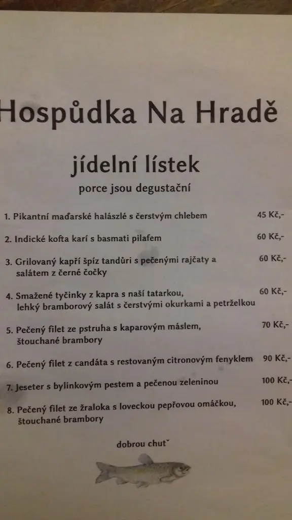 Menu_Tavern at the Castle_Jistebnice_image_1