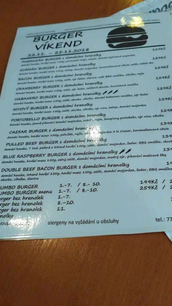 Menu_Restaurace U Holubů_Bílovec_immagine_3