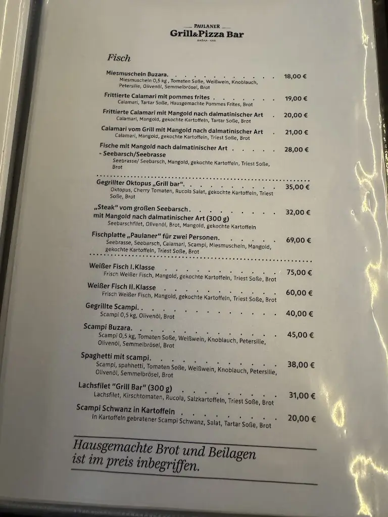Menu_Paulaner Grill Bar Baška_Baška_immagine_4