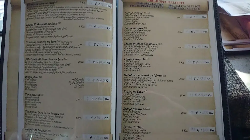 Menu_Restoran Kangarol_Baška_immagine_3