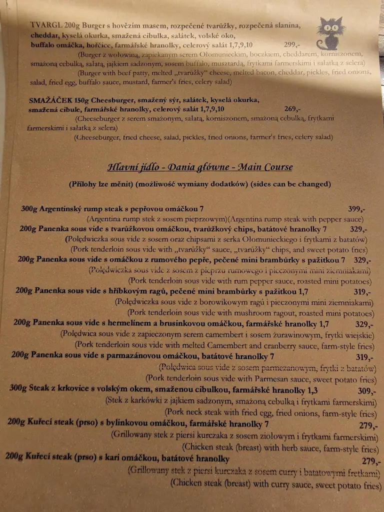 Menu_Restaurace U Kocoura Olivera_Bohumín_image_3