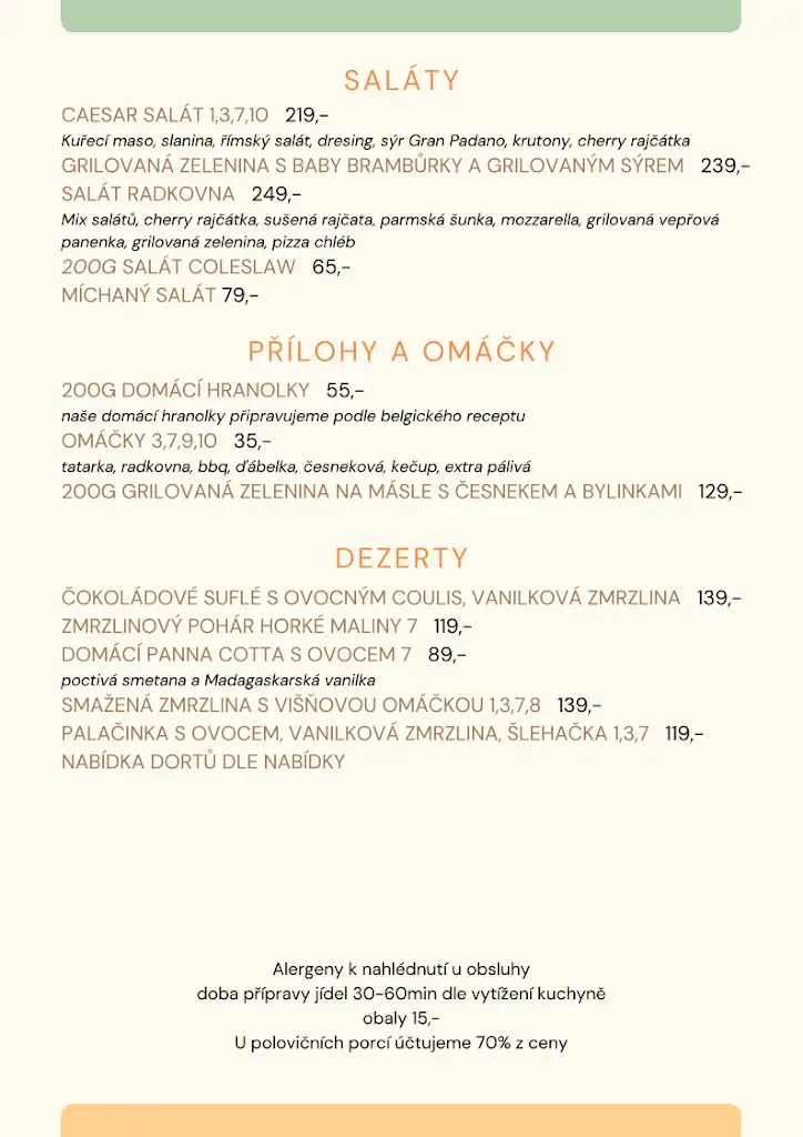 Menu_Food & Cafe Park Bohumín_Bohumín_image_4