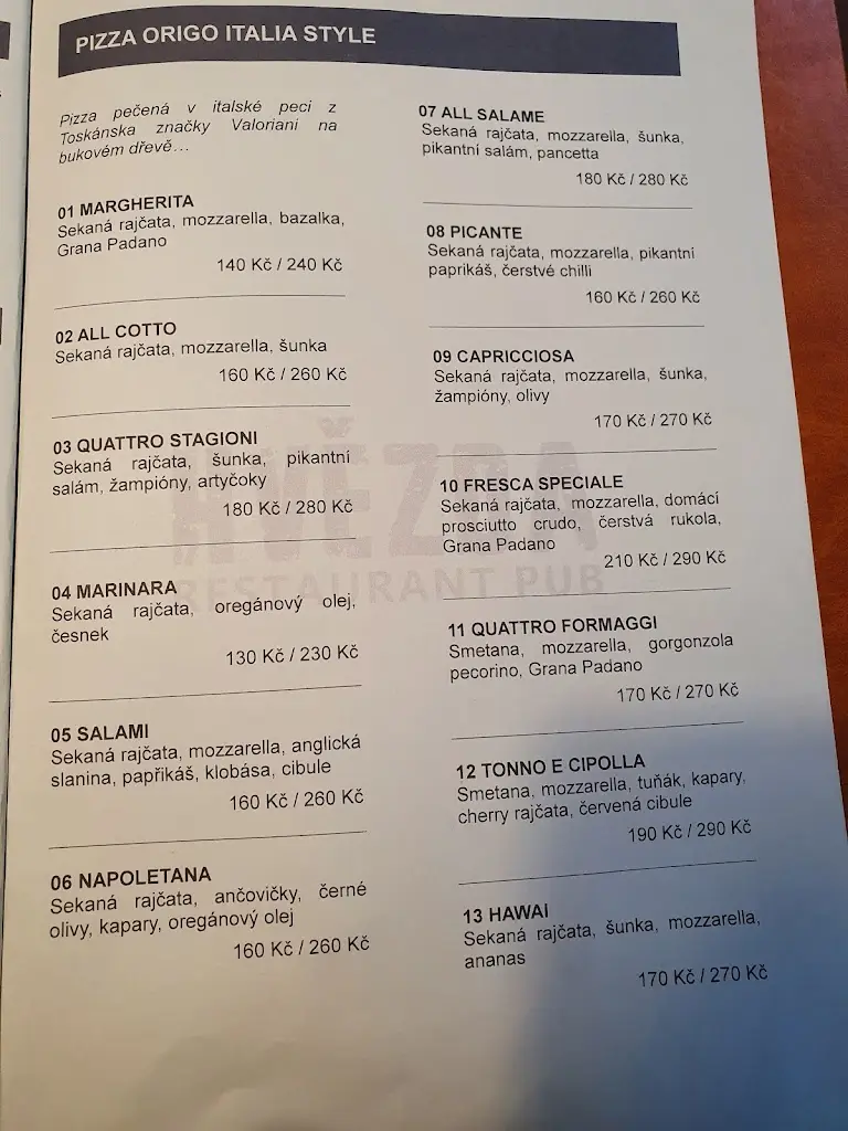 Menu_Restaurace Hvězda_Bohumín_immagine_2