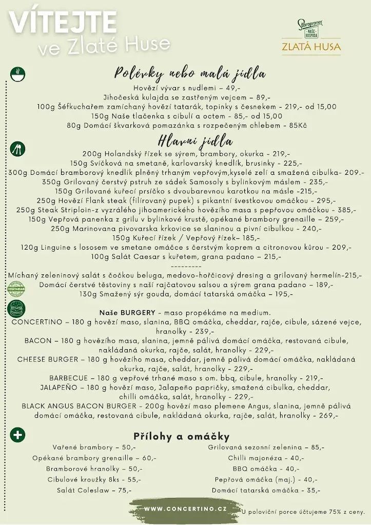 Menu_Restaurace Naše hospoda - Zlatá husa_Jindřichův Hradec_image_2