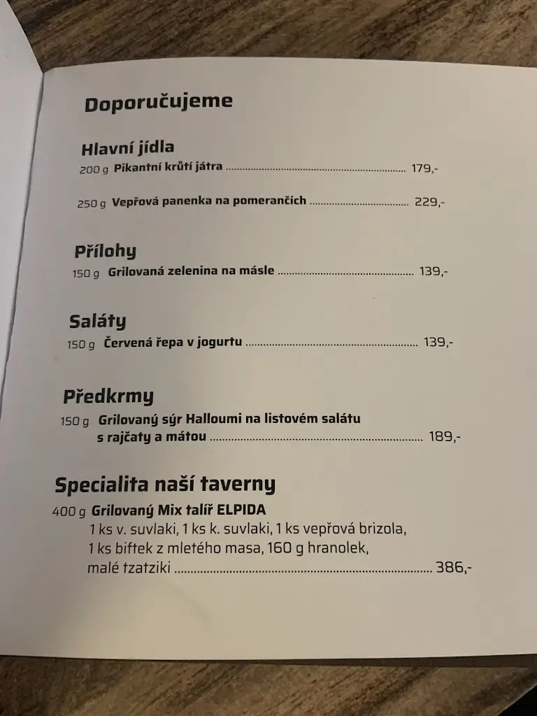 Menu_Taverna Elpida - Řecká Restaurace_Bohumín_image_3