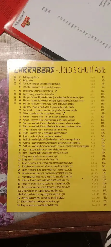 Menu_Pivnice Carrabbas - Bohumín_Bohumín_immagine_4