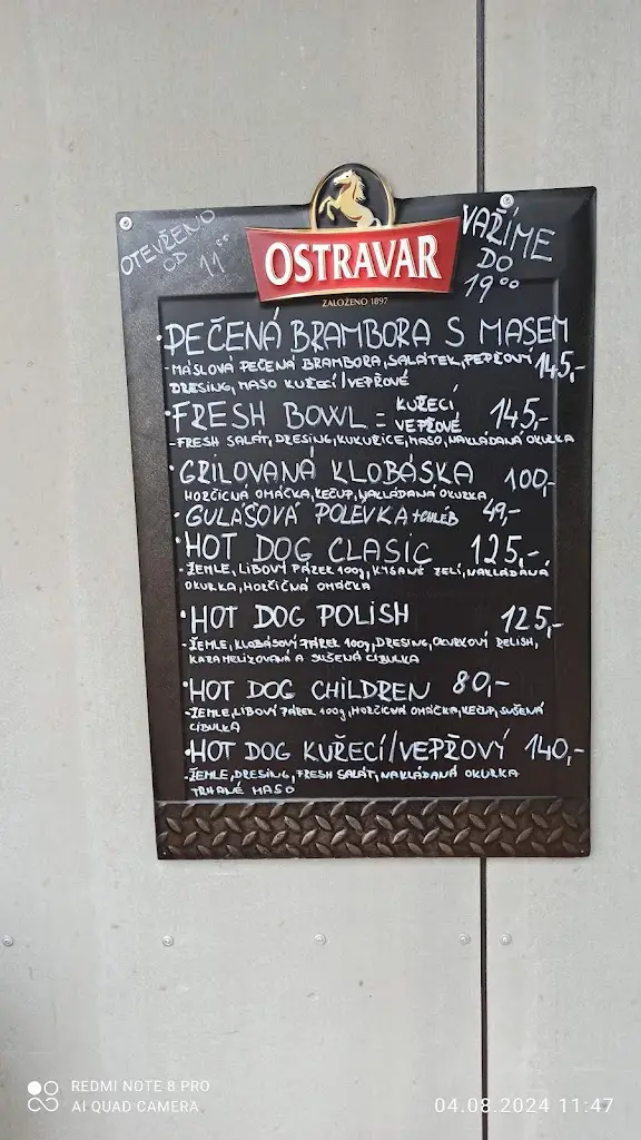 Menu_Občerstvení Kališák_Bohumín_image_1