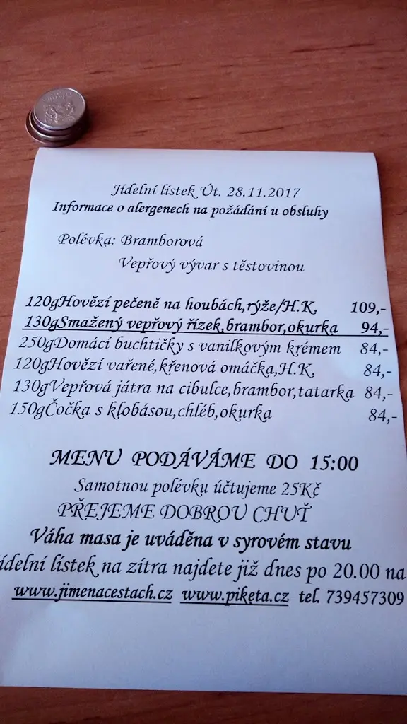 Menu_Club na Piketě_Jindřichův Hradec_image_2