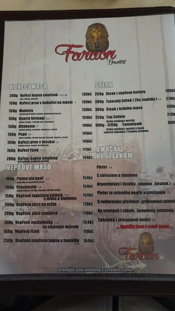 Menu_Restaurace Faraon_Bruntál_image_3