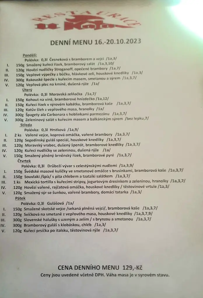 Menu_Penzion a restaurace U kata_Bruntál_image_1