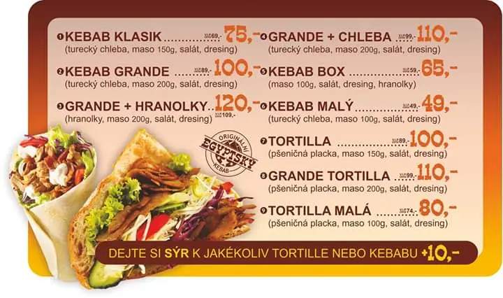 Grande Kebab Bruntal restaurant in Bruntál