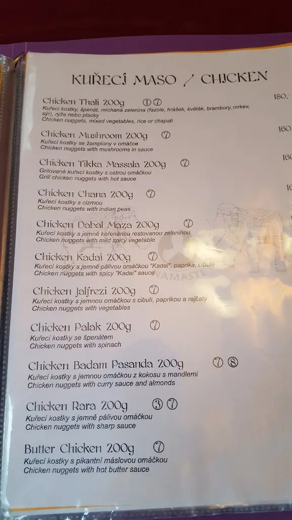Menu_The Curry House Indian restaurant_Jindřichův Hradec_image_4