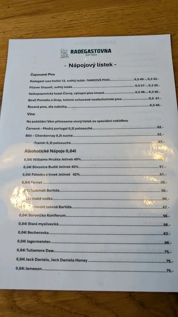 Menu_Radegastovna Těšínská_Chotěbuz_immagine_4