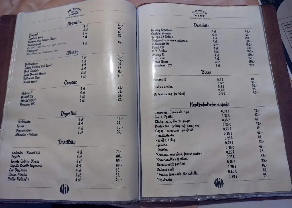 Menu_Ristorante Da Capo_Český Těšín_image_4
