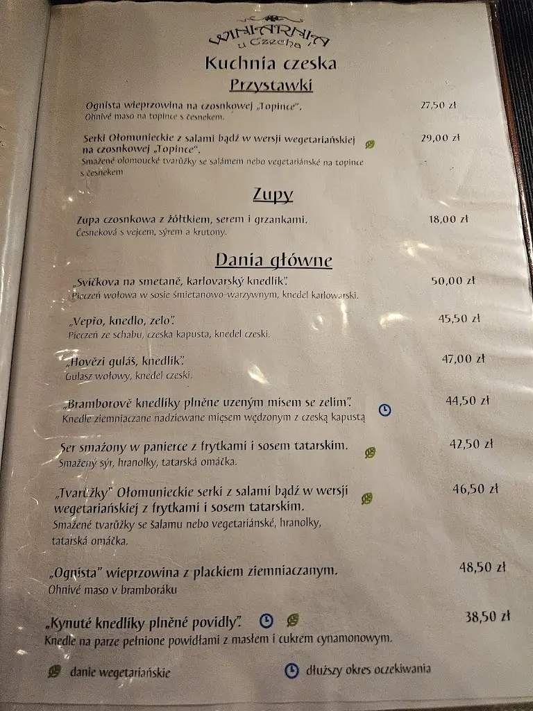 Menu_Winiarnia u Czecha_Český Těšín_image_1
