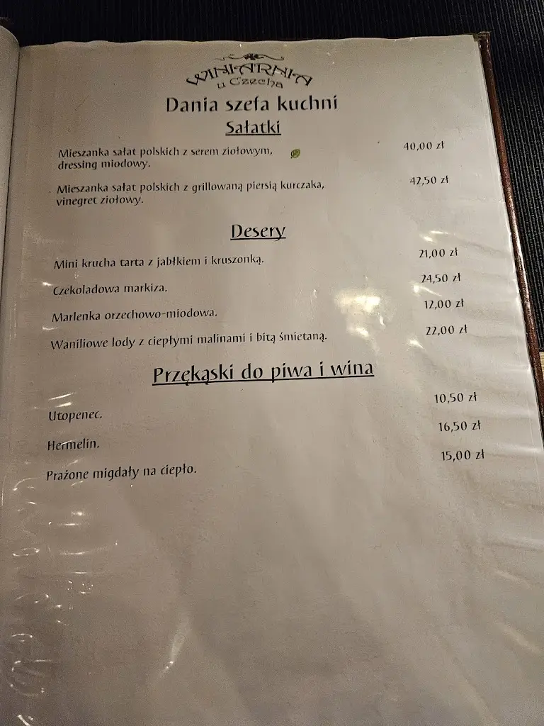 Menu_Winiarnia u Czecha_Český Těšín_image_4
