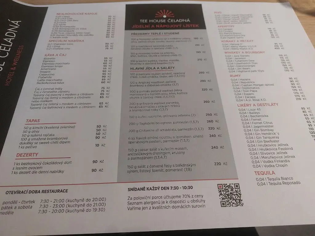 Menu_Tee house restaurace_Čeladná_image_1