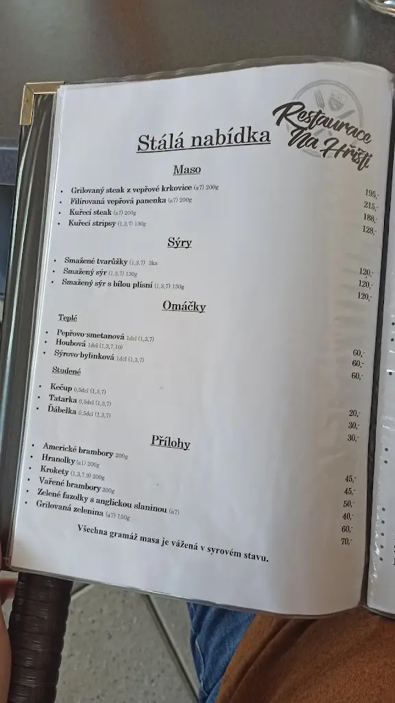 Menu_Restaurace Na Hristi_Dolní Benešov_image_1