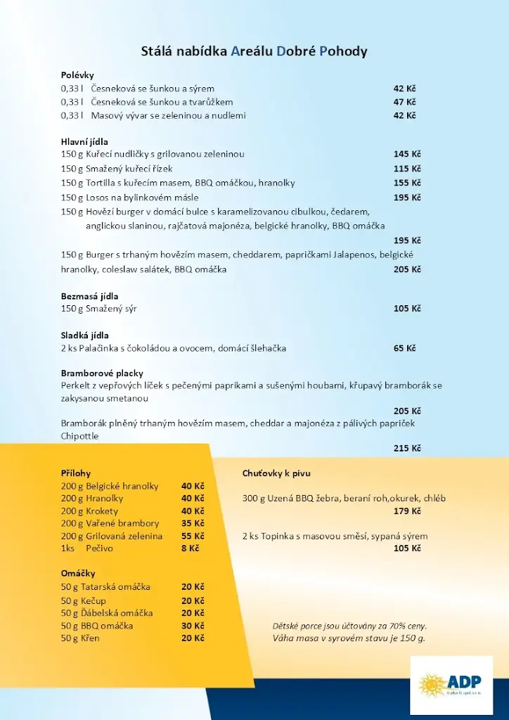 Menu_Areál dobré pohody_Dolní Životice_immagine_2