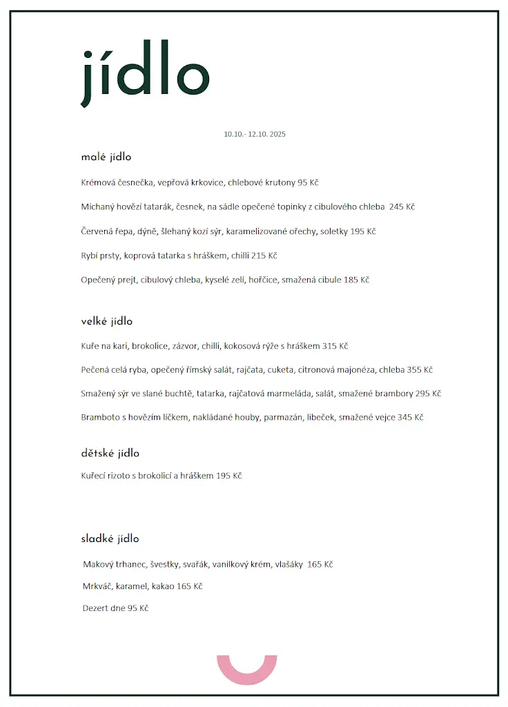 Menu_Výletní restaurace Rudolfov_Jindřichův Hradec_image_2