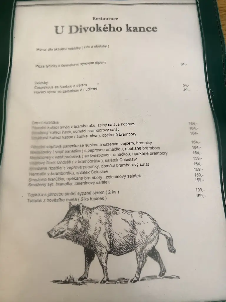 Menu_U Divokého kance_Dolní Životice_image_1