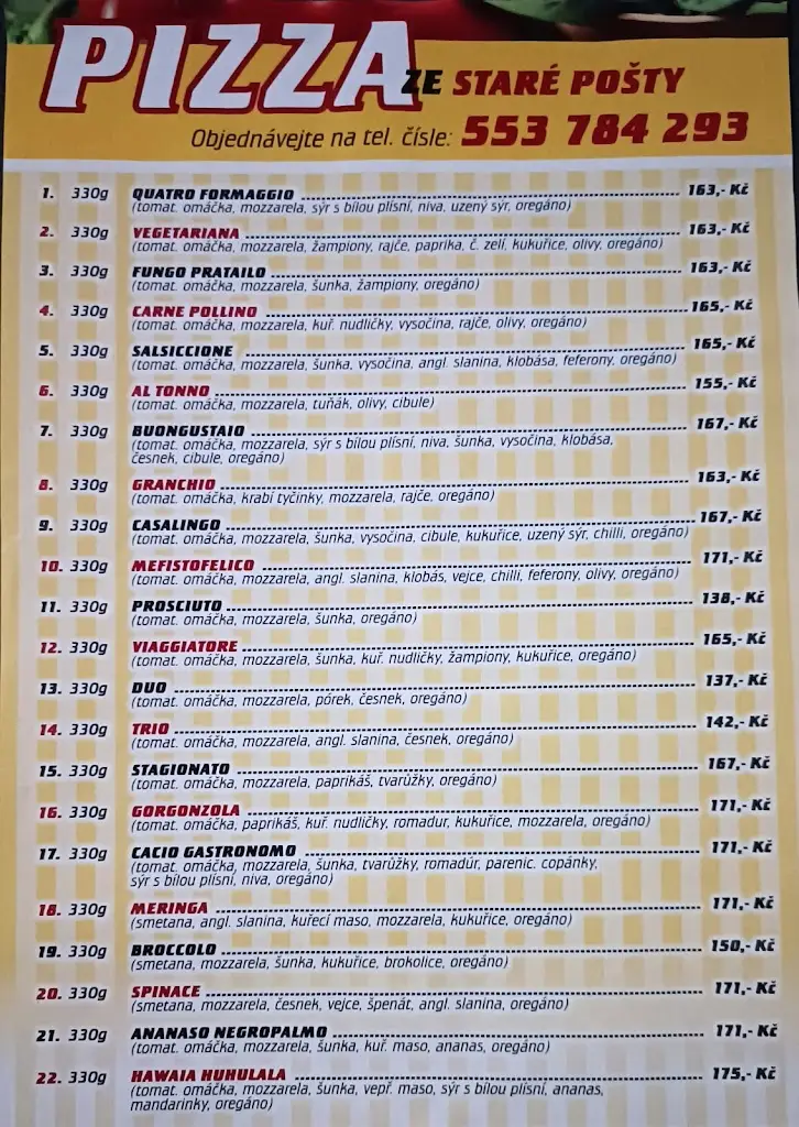 Menu_Pivnice Na Staré Poště_Dolní Životice_image_1