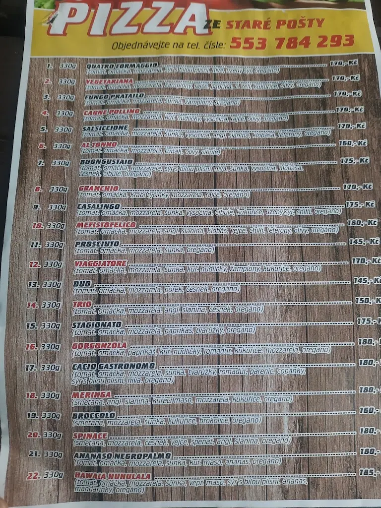 Menu_Pivnice Na Staré Poště_Dolní Životice_image_2