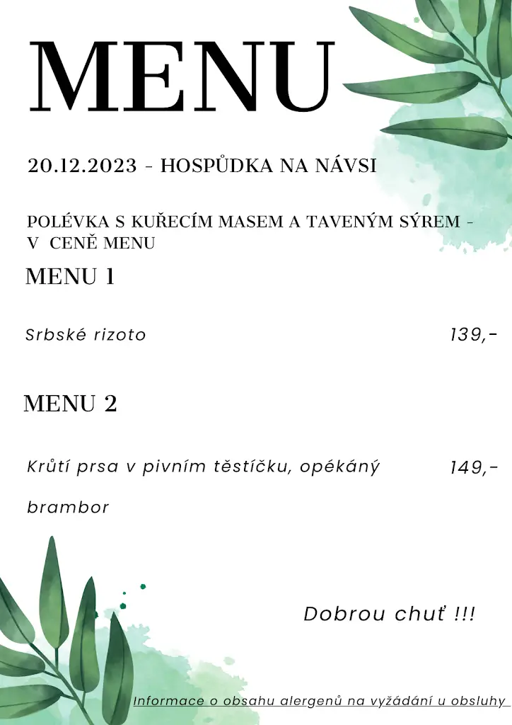 Menu_Hospůdka na Návsi - Hladké Životice_Dolní Životice_image_2
