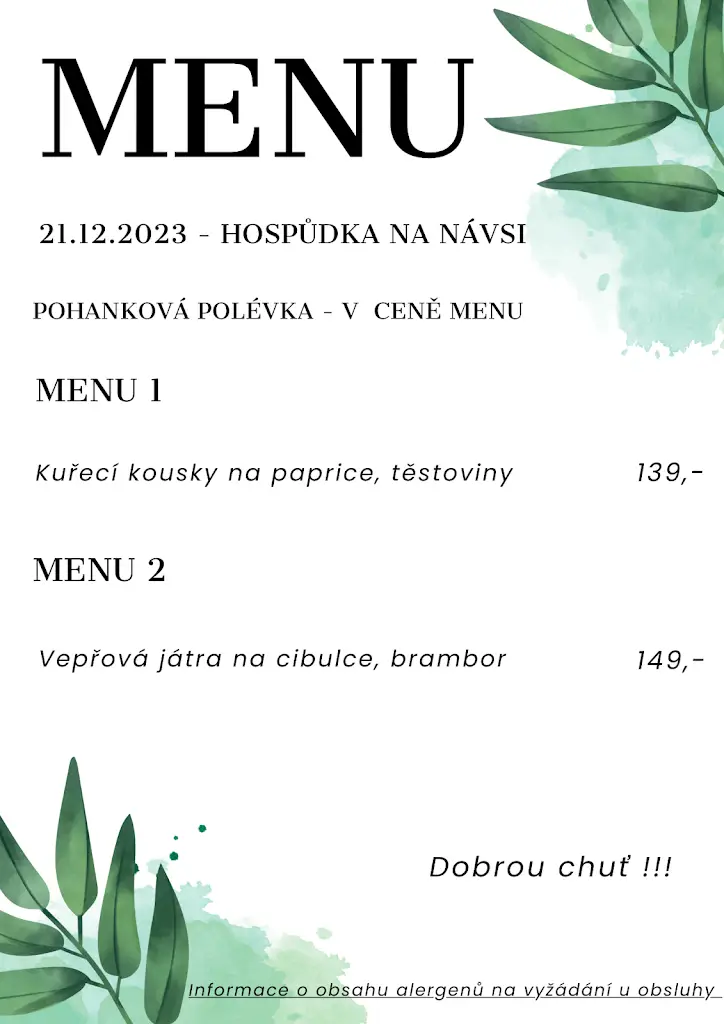 Menu_Hospůdka na Návsi - Hladké Životice_Dolní Životice_image_4