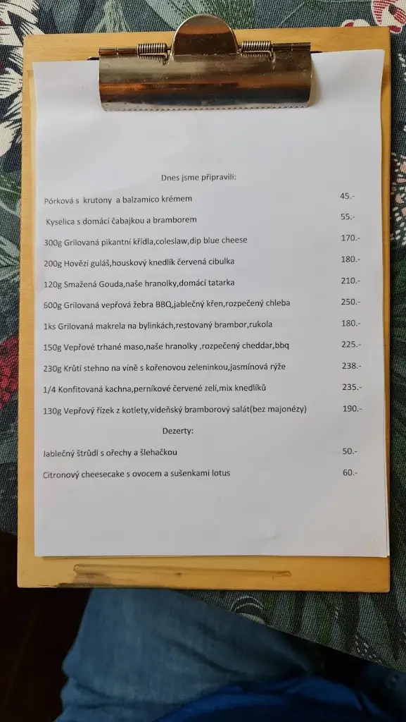 Menu_Restaurace Dolní dvůr_Dolní Životice_image_4