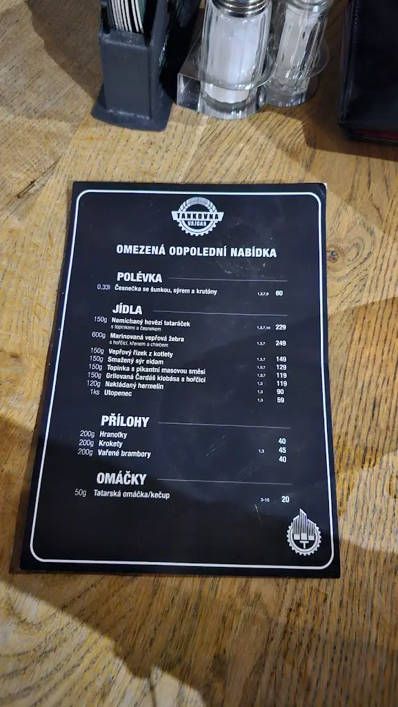 Menu_Tankovna Vajgar_Jindřichův Hradec_image_2