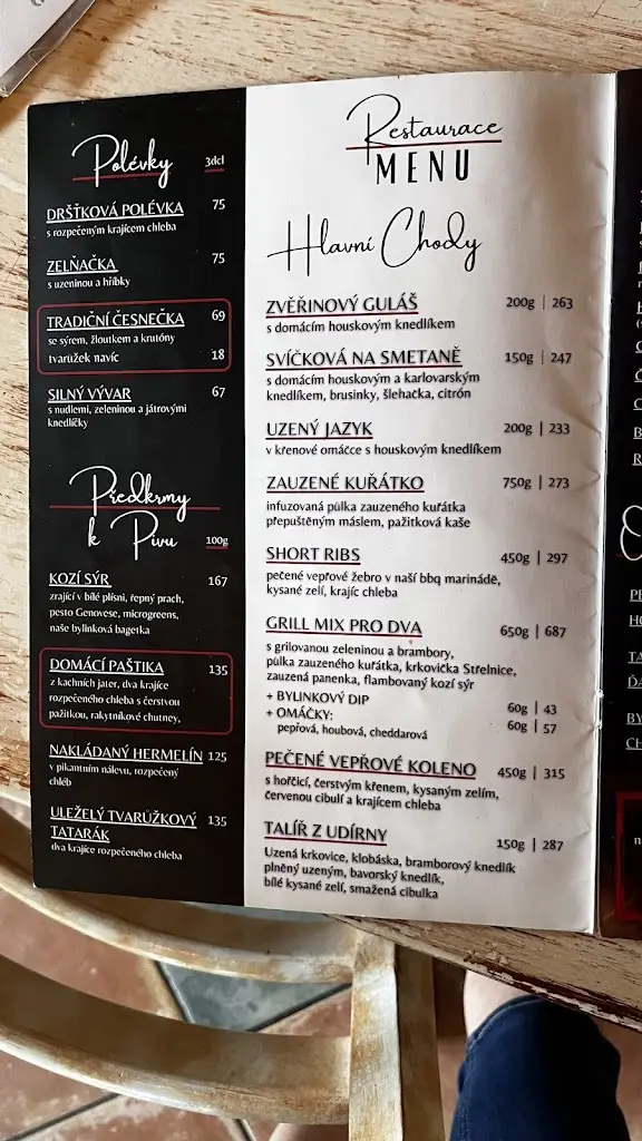 Menu_Restaurace Grill Station - Střelnice_Frýdek-Místek_image_4