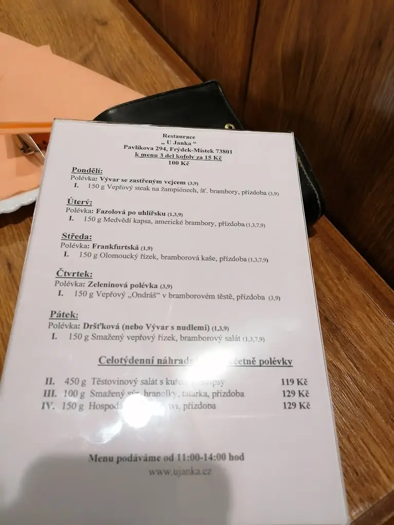Menu_Rest - Gril U Janka - Bowling - Frýdek - Místek_Frýdek-Místek_image_4