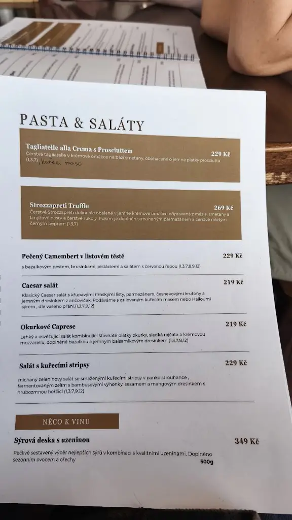 Menu_La Rosa restaurant_Frýdek-Místek_image_2