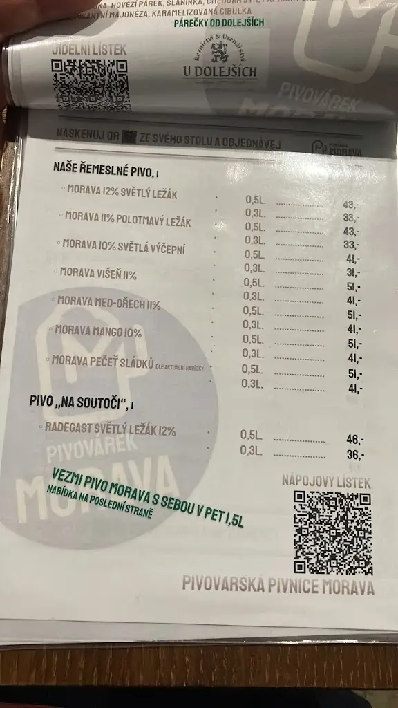 Menu_Pivovárek Morava_Frýdek-Místek_image_2
