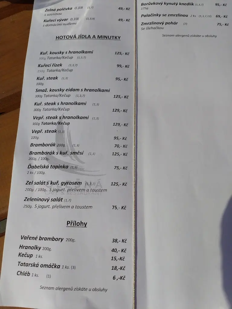 Menu_FAMILY PARK OLEŠNÁ_Frýdek-Místek_image_1