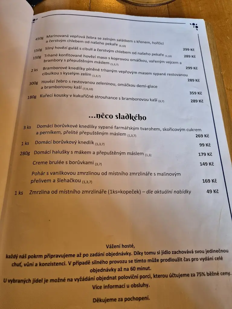 Menu_Valašská hospoda U Janíka - restaurace Frenštát_Frenštát pod Radhoštěm_immagine_1