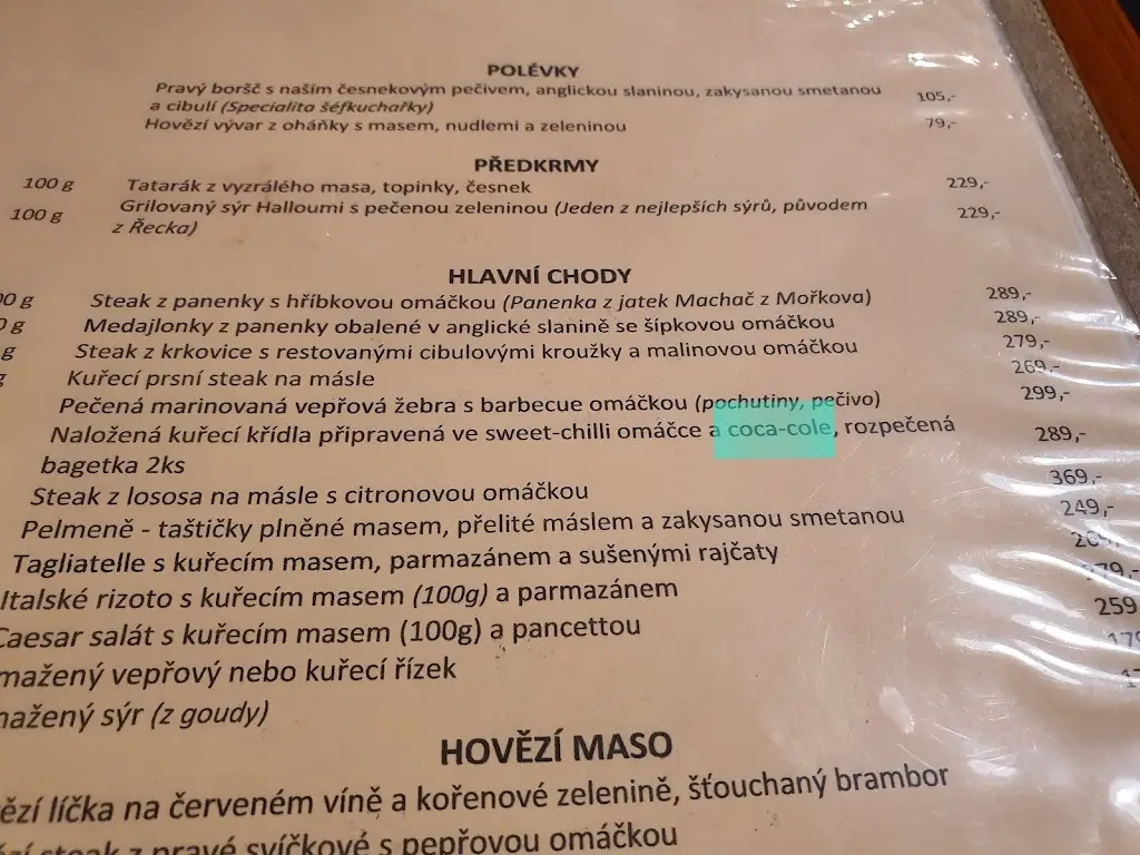 Menu_U Kumpána_Frenštát pod Radhoštěm_immagine_3