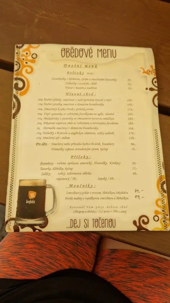 Menu_Hospůdka Na Žabárně_Frenštát pod Radhoštěm_image_2