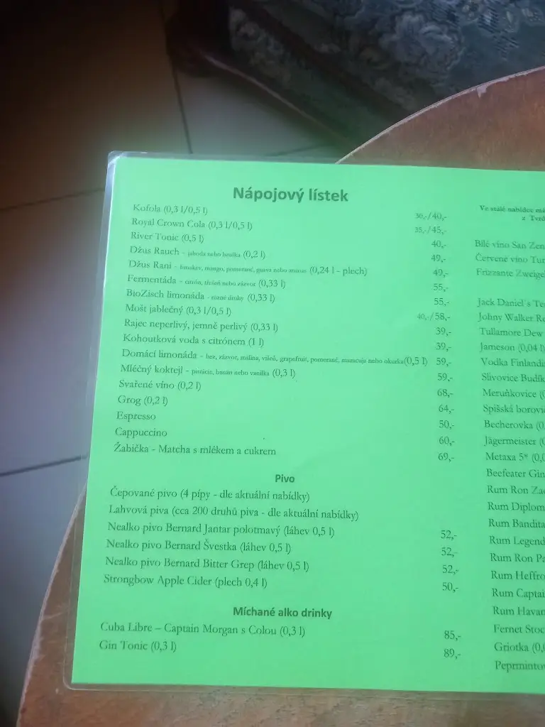 Menu_Stars Hollow_Frenštát pod Radhoštěm_image_1