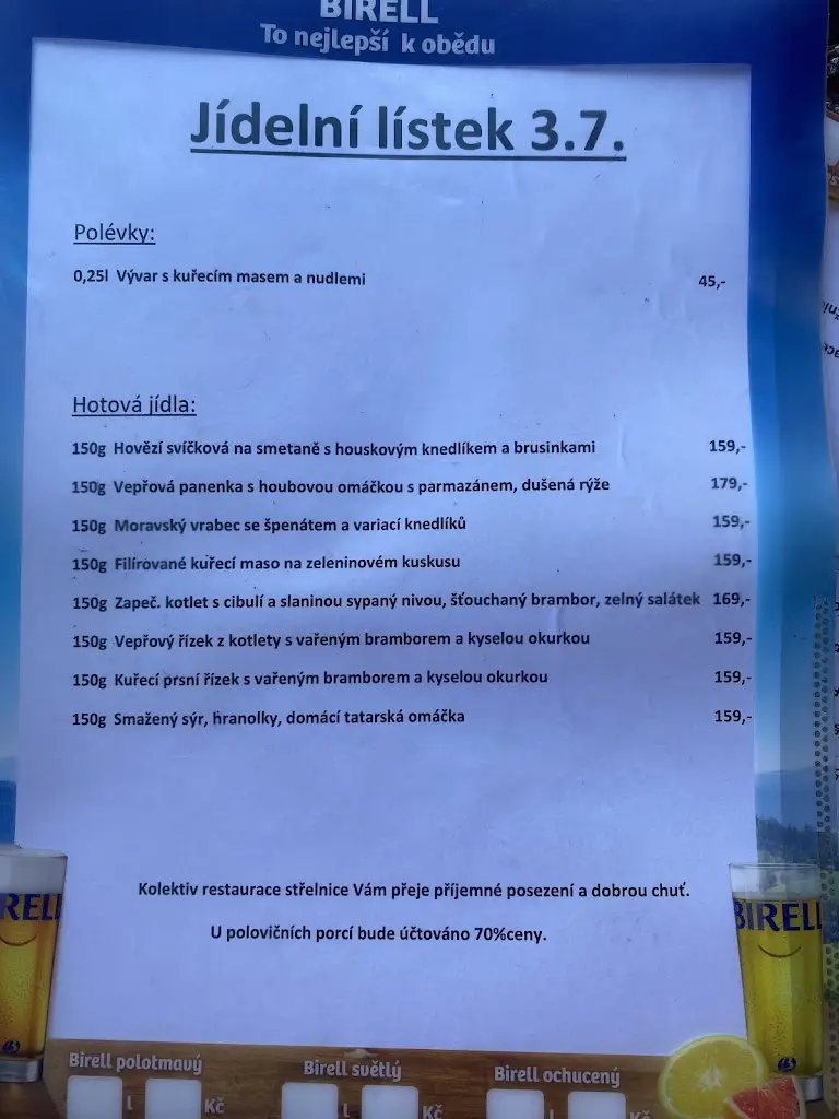 Menu_Restaurace Střelnice_Jindřichův Hradec_image_4