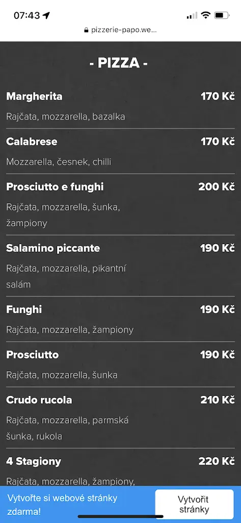 Menu_Papo pizza_Frenštát pod Radhoštěm_image_2