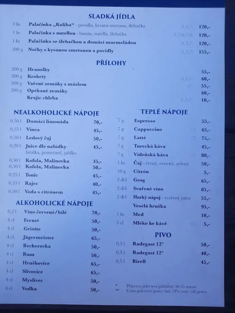 Menu_Zbojnická Koliba_Frenštát pod Radhoštěm_image_3