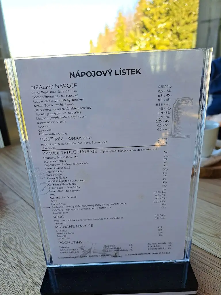 Menu_Horní stanice lanové dráhy Pustevny_Frenštát pod Radhoštěm_image_2