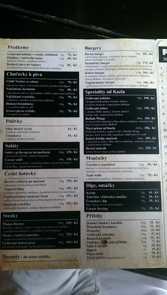 Menu_Kozlovna Hlučín_Hlučín_image_2