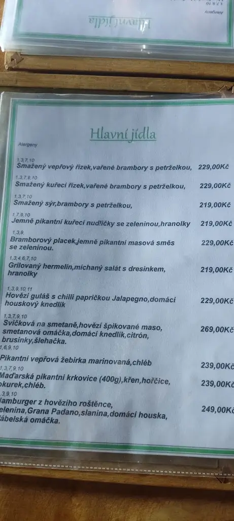 Menu_Restaurace Svatý Jiří_Hlučín_image_1
